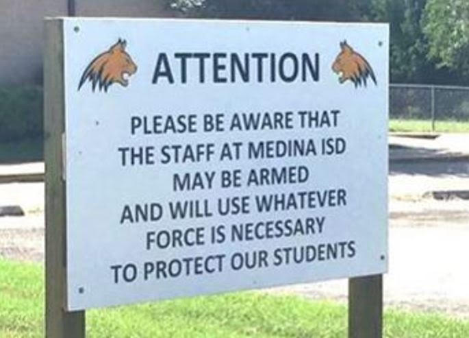 Image result for Texas school warns teachers might be armed