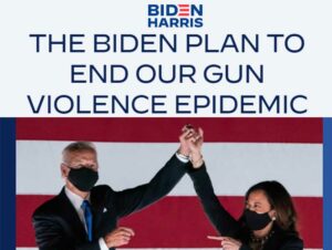 Screenshot of Joe Biden's election website