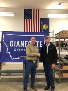 GOA's Tim Macy with Montana Governor Greg Gianforte