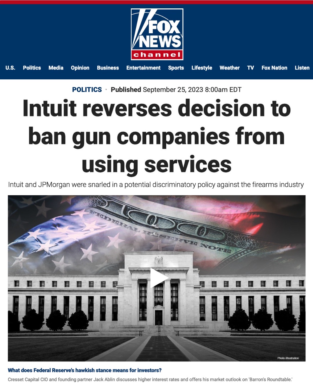 SAFER Banking Act Hardly Protects the Firearm Industry GOA