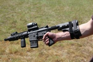 AR-15 with pistol brace