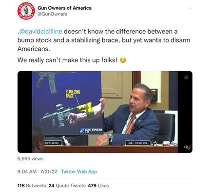 David Cicilline doesn't know the difference between a pistol brace and a bump stock
