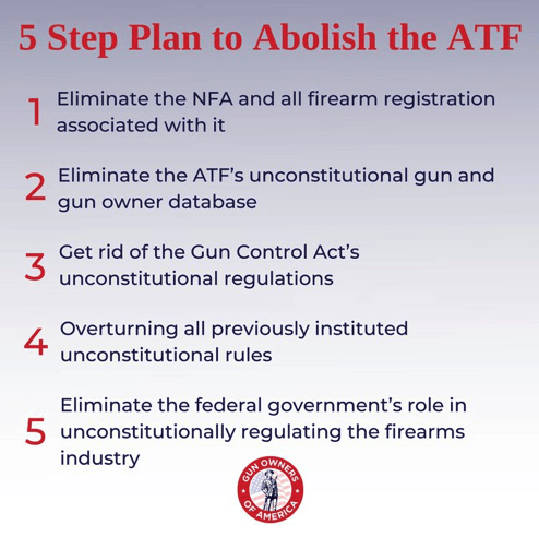 Five-step plan to abolish the ATF