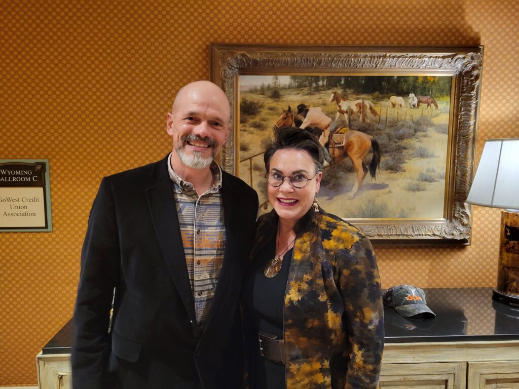 GOA's Mark Jones standing beside Wyoming Congresswoman Harriet Hageman